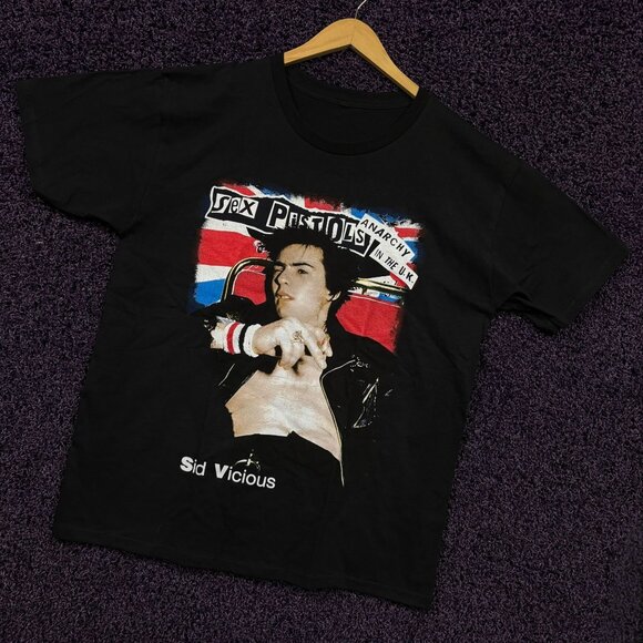 Sex Pistols Anarchy in the UK Sid Vicious T-shirt size large - Picture 3 of 4